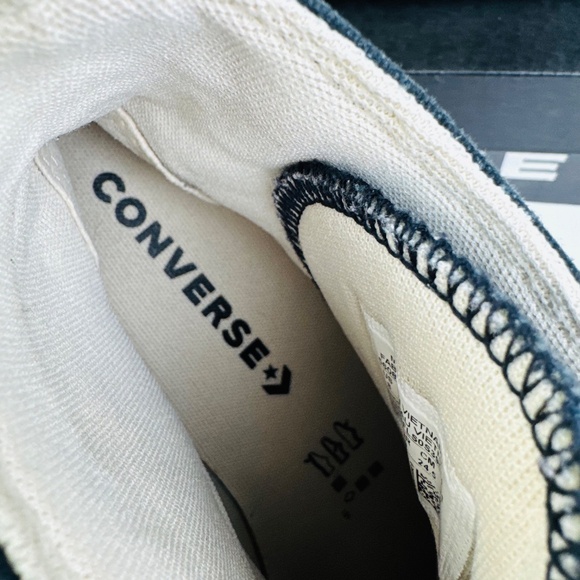 Converse Chuck Taylor All-Star Lift Platform Shoes Black & White Women's Size 8 - Picture 11 of 12